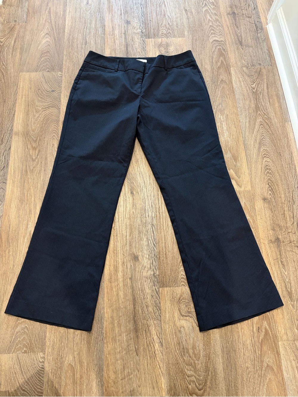 New York & Company Navy Pinstripe Dress Pants